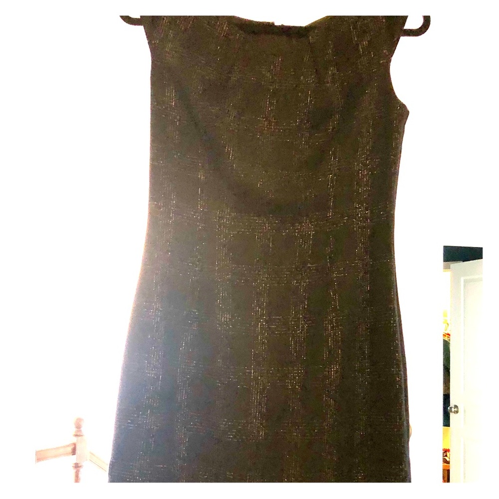 Target size four black and silver dress